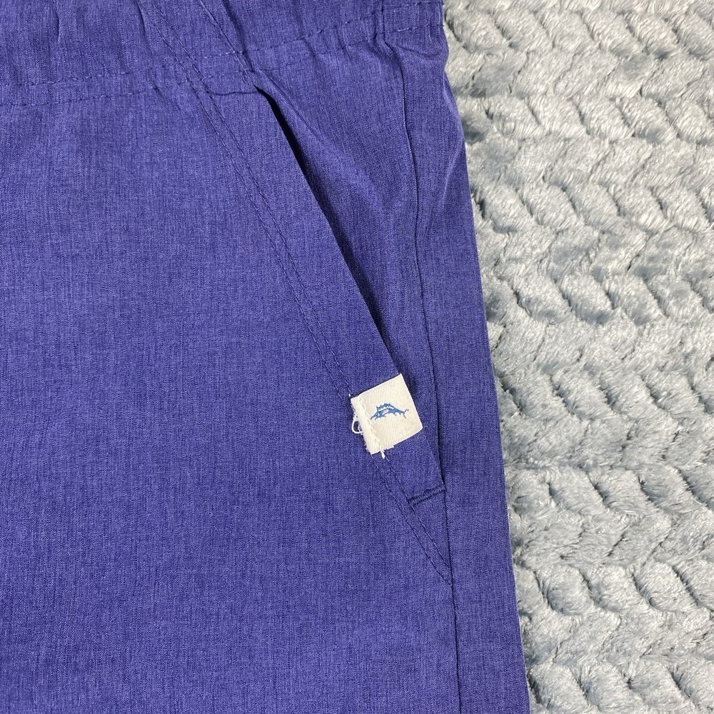 Tommy Bahama Active Blue Athletic Shorts Boy's M 7/8 Elastic & Tie Waist - Picture 4 of 9